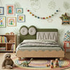 Crocodina Solid Wood Kids Soft Bed