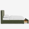 Croydon Velvet Upholstered Storage Bed- All Sizes