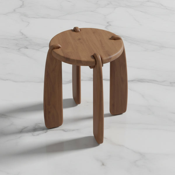 Cusco Acacia Wood Round End Table