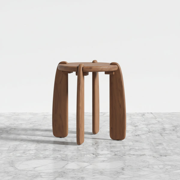 Cusco Acacia Wood Round End Table