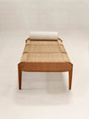 Rattan Modern Daybed In Teak & Cane