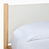Premium Solid Wood Bed With Upholstered Headboard- All Sizes