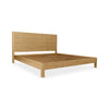Antalya Modern Fluted Solid Wood Bed - All Sizes