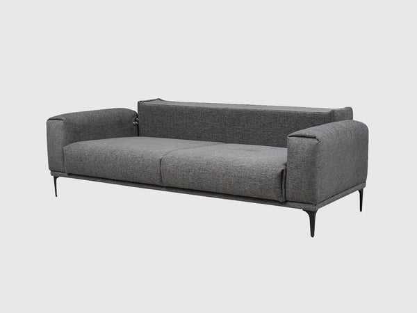 Modern Three Seater Grey Sofa | Living Room & Bedroom