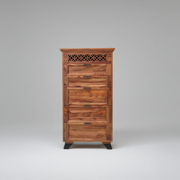 Derby Sheesham Wood Tallboy Sideboard