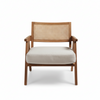 Detroit Rattan Teak Wood Accent Chair