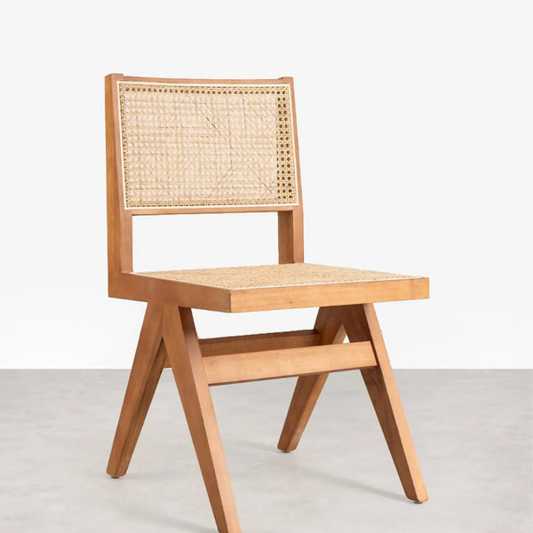 Dianella Rattan Solid Wood Armless Chair