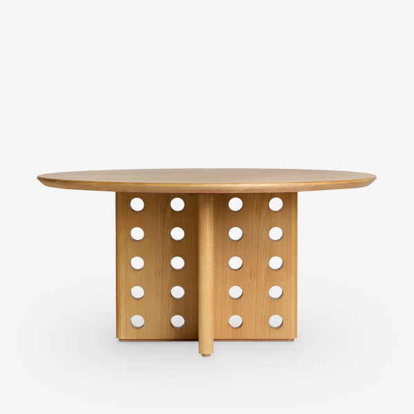 Cecelia Wood Round Dining Table Set - 4 Seater, 6 Seater, 8 Seater - All Sizes