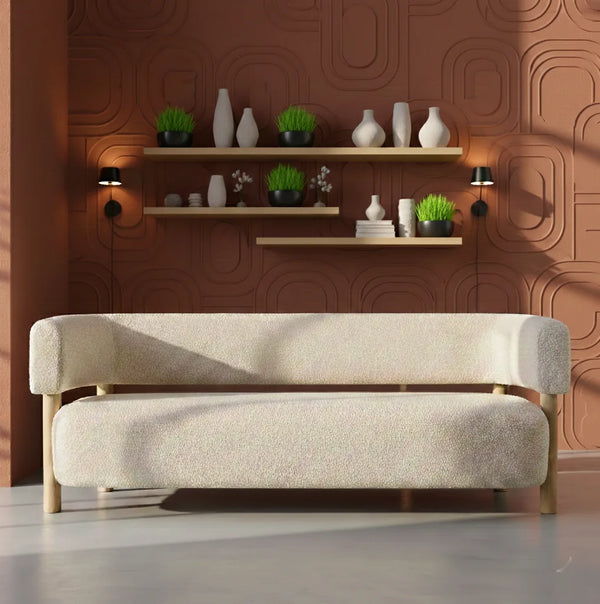Doria Premium 3- Seater Boucle Sofa
