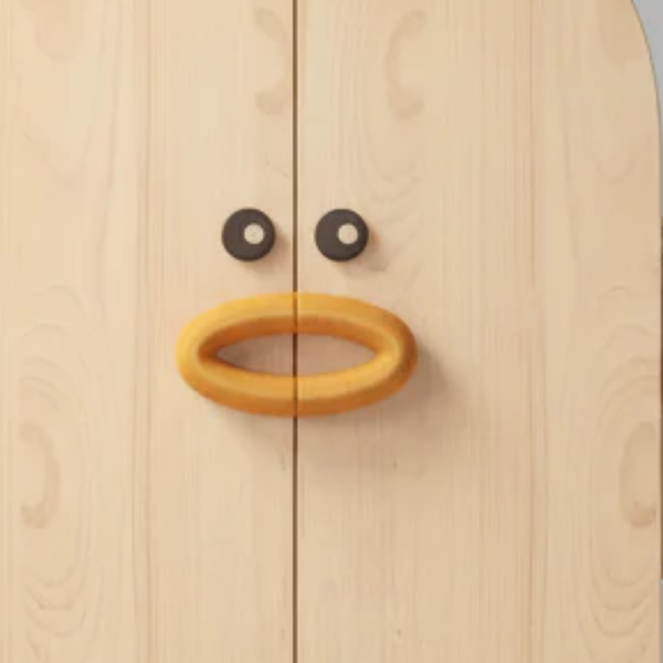 Dottie Duck Kids Wooden Wardrobe