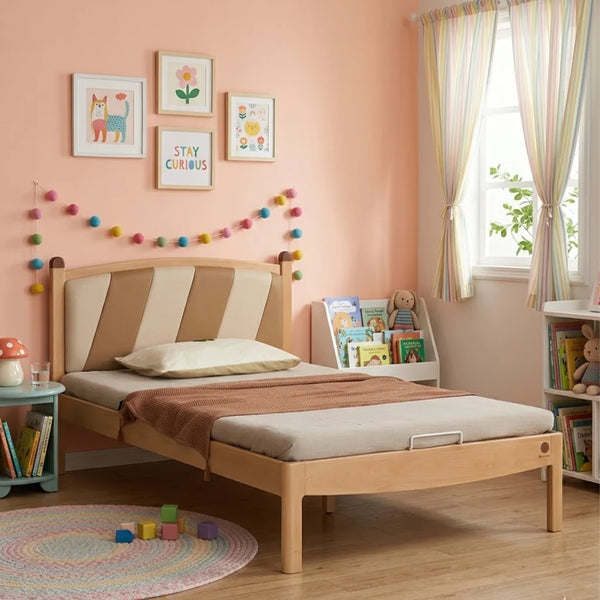 Dream Drift Solid Wood Kids Soft Bed