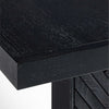 Modern Solid Wood Dining Table in Black Finish