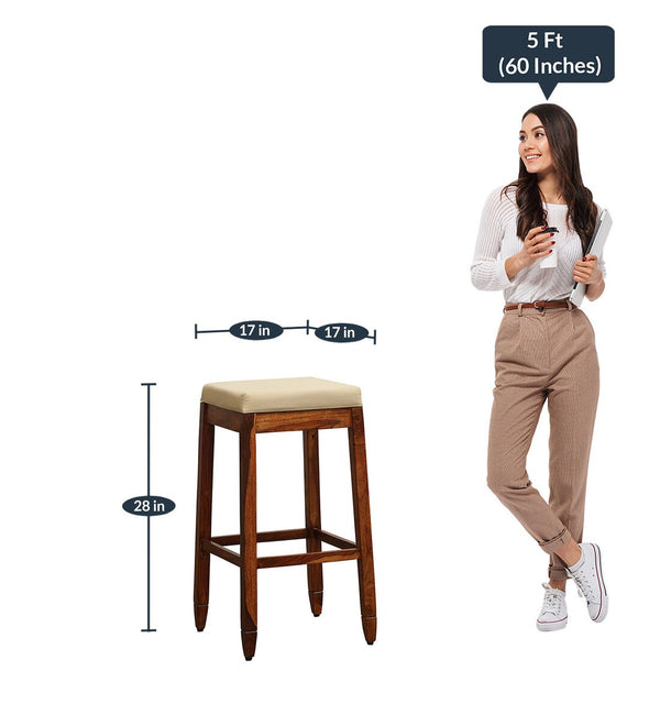 Dunfermline Classic Bar Stool Honey Oak Finish