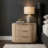 Dynamic Oak Bedside Table With 3 Drawer