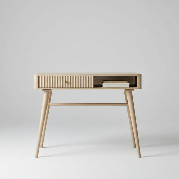 wooden office table, solid wood office table