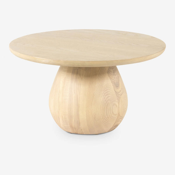 Eden Ash Wood Round Coffee Table