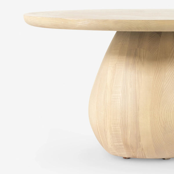 Eden Ash Wood Round Coffee Table