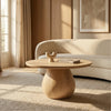 Eden Ash Wood Round Coffee Table