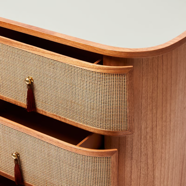 Eindhoven Rattan Chest Of 6 Drawers