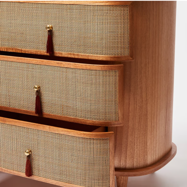 Eindhoven Rattan Chest Of 6 Drawers
