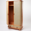 Eindhoven Solid Wood Rattan Wardrobe