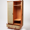 Eindhoven Solid Wood Rattan Wardrobe
