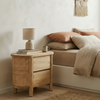 Elara Rattan 2 Drawer BedsideTable