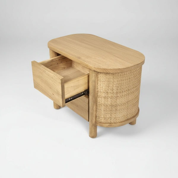 Elara Rattan 2 Drawer BedsideTable
