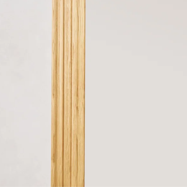 Elbasan Oak Wood Floor Mirror