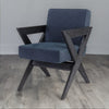 Elderslie Solid Wood Velvet Arm Chair