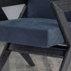 Elderslie Solid Wood Velvet Arm Chair