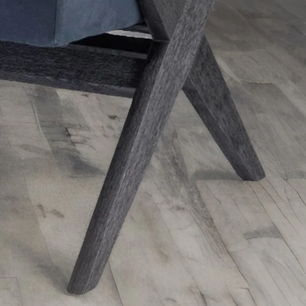 Elderslie Solid Wood Velvet Arm Chair
