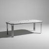 Elliotdale Wooden Marble Dining Table - In Black Finish