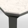 Elliotdale Wooden Marble Dining Table - In Black Finish
