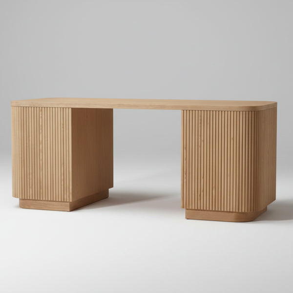 Elona Oak Wood Study Table