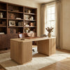 Elona Oak Wood Study Table