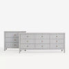 Elysian Canvas Chest Of 9 Drawer And Dresser