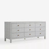 Elysian Canvas Chest Of 9 Drawer And Dresser