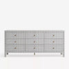 Elysian Canvas Chest Of 9 Drawer And Dresser