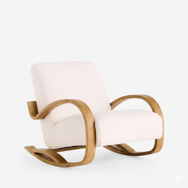 Ernakulam Aqua Rocking Chair with Cushion