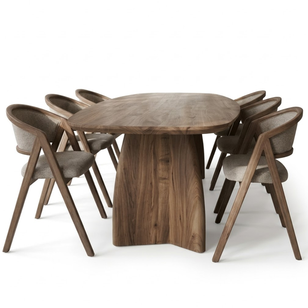 Eschen Solid Wood Dining Table Set - All Sizes