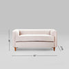 Evara Sheesham Solid Wood 2 Seater Sofa