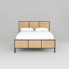 Exquisite Solid Wood Rattan Bed - All Sizes