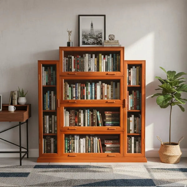 Exquisite Teakwood Barrister Bookcase