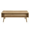 Natural Solid Wood Rattan Coffee Table