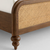 Fairbanks Solid Wood Rattan Bed -All Sizes
