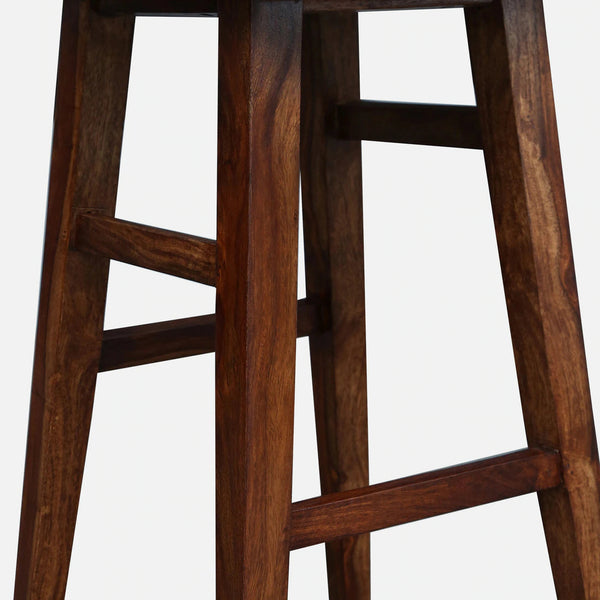 Falkirk Rustic Teak Finish Outdoor Bar Stool