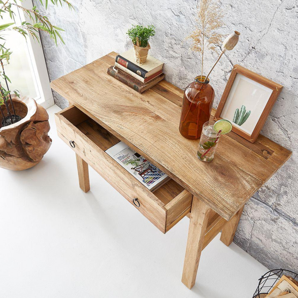 Farnham Modern Exotic Wooden Console Table