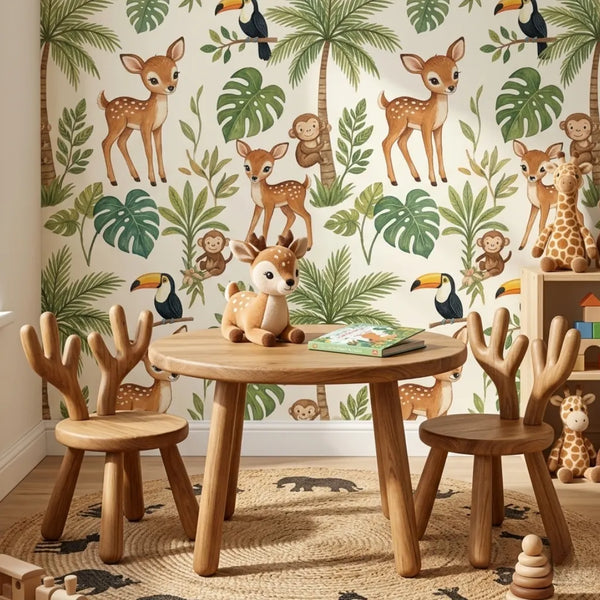 Fawn & Friends Solid Wood 2 Seater Round Table