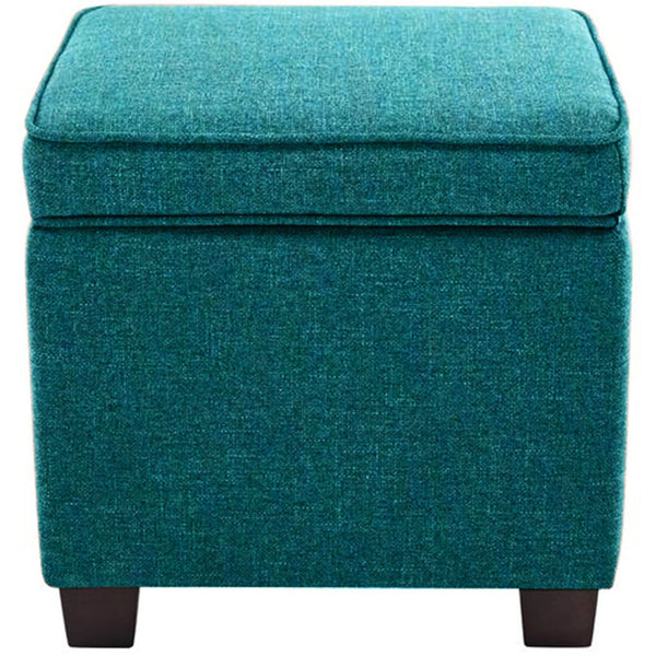 Flagstaff Solid Wood Ottoman Sea Green